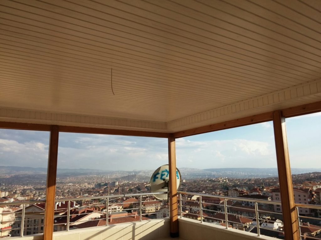 Teras Tavan Ahşap Kaplama